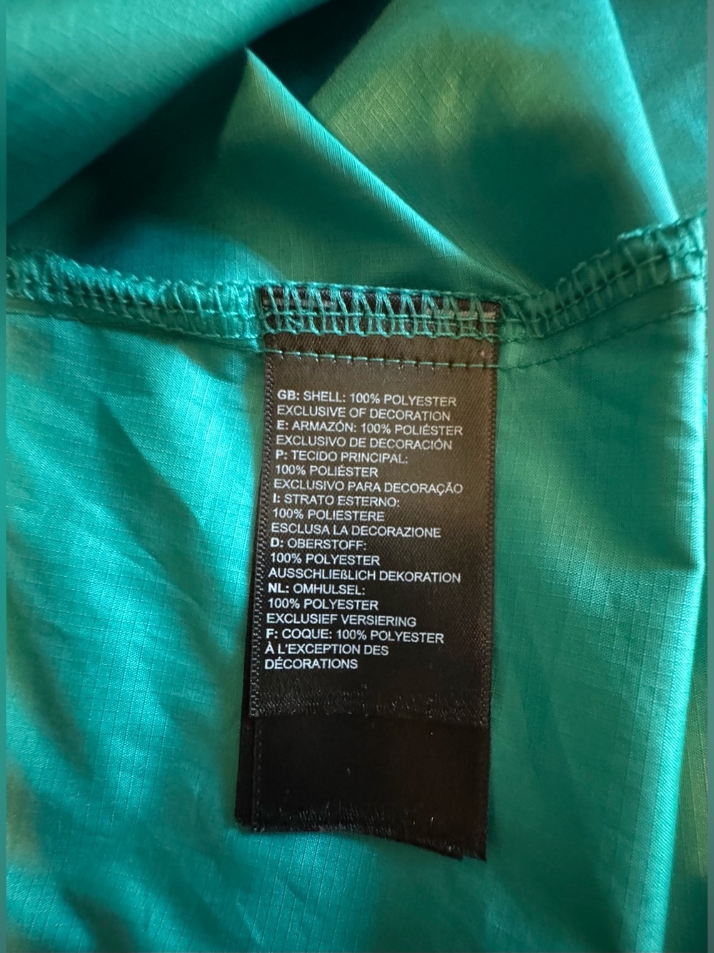 The North Face Women's Black/Teal/Beige Colorblock Anorak - Picture 13 of 14
